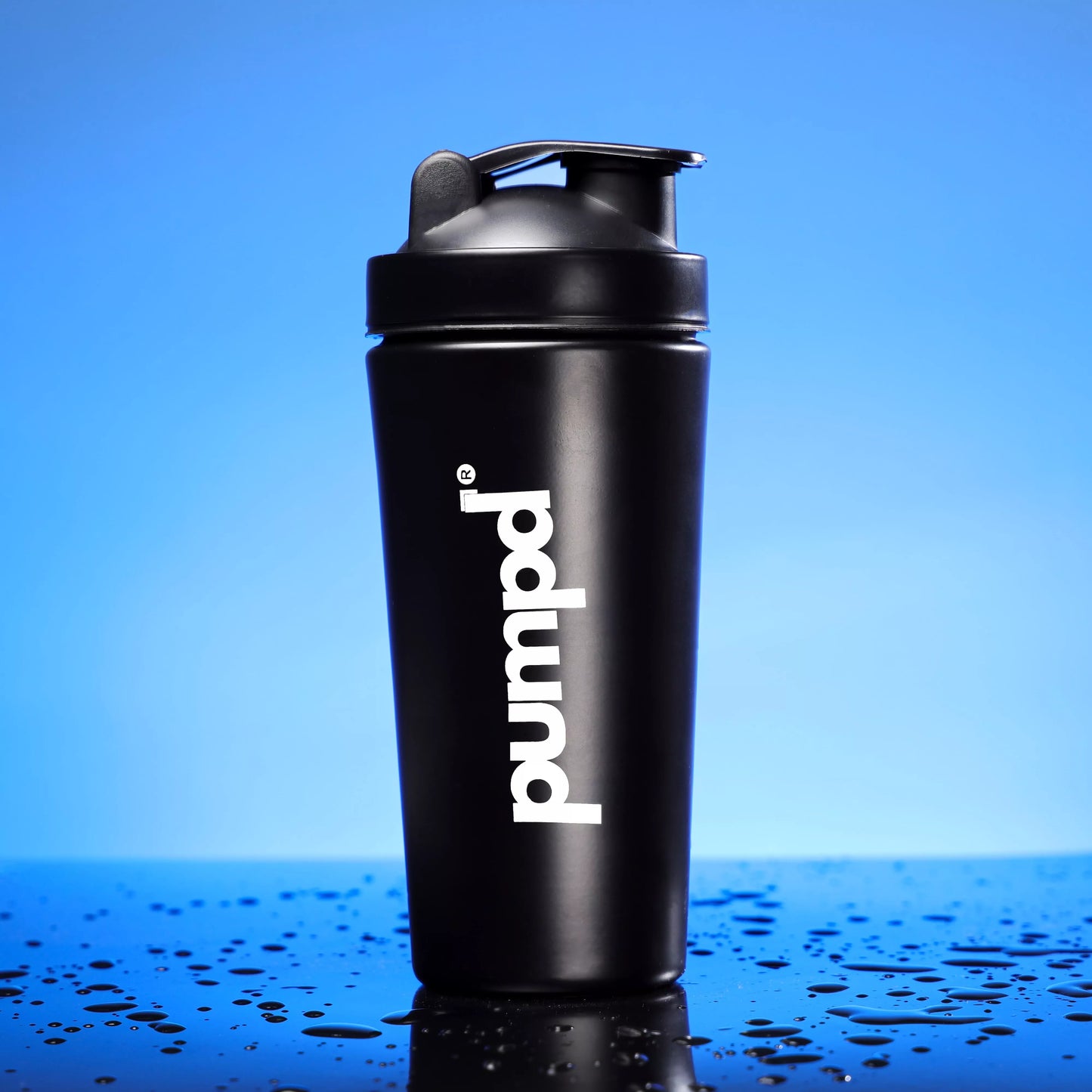 Pumpd Sipper Bottle | Premium Gym Black Shaker