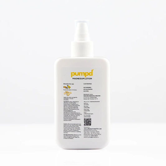 Pumpd Magnesium Lotion for Deep Sleep & Muscle Relaxation | 250 ML | Easy Application