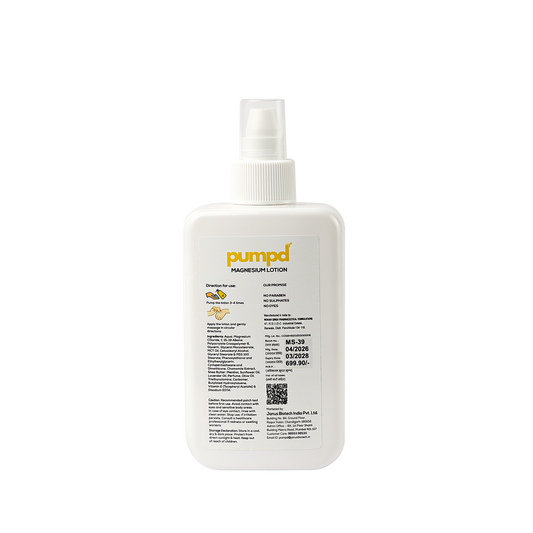 Pumpd Magnesium Lotion for Deep Sleep & Muscle Relaxation | 250 ML | Easy Application