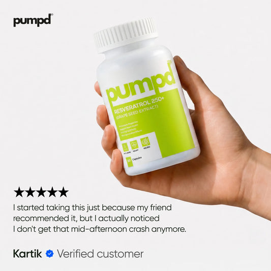 PUMPD Resveratrol 250+ supplement