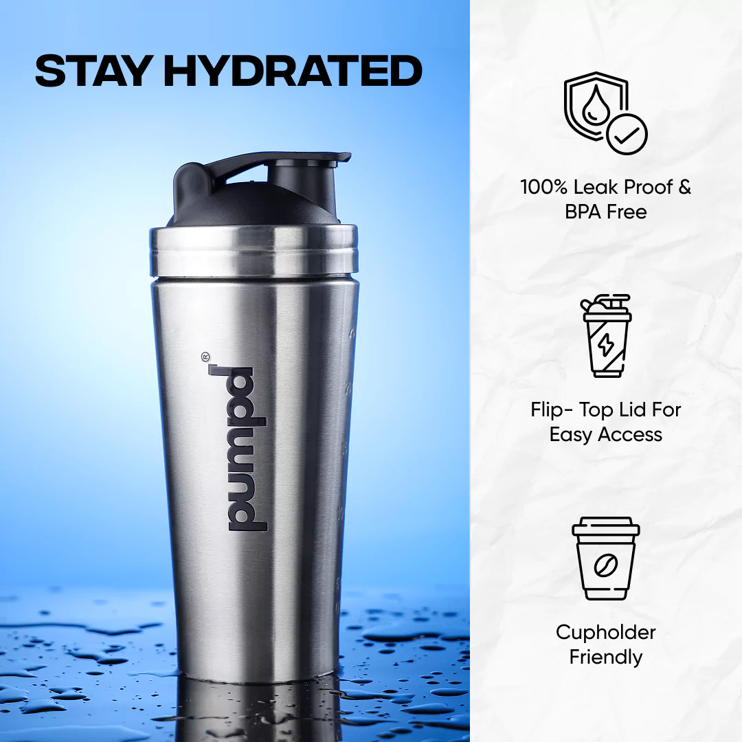 Pumpd Sipper Bottle | Premium Gym Steel Shaker