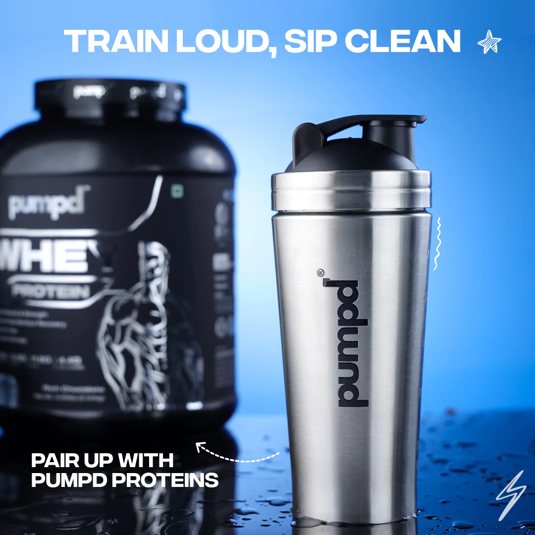 Pumpd Sipper Bottle | Premium Gym Steel Shaker