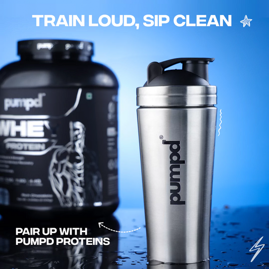 Pumpd Sipper Bottle | Premium Gym Steel Shaker
