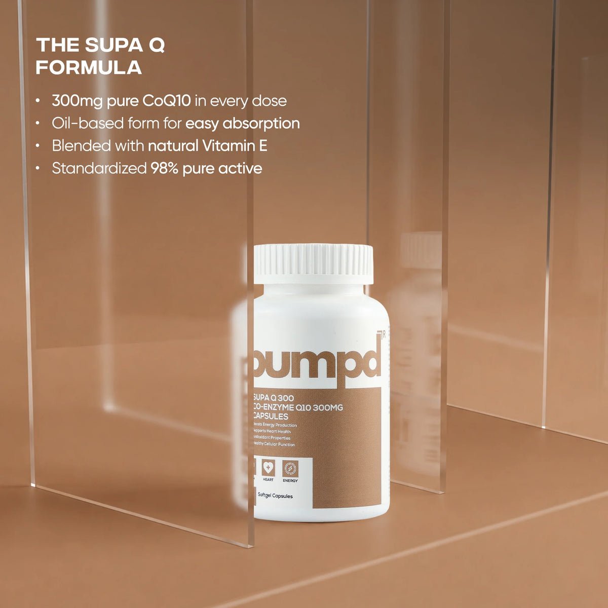Buy premium CoQ10 softgel capsules from Pumpd today