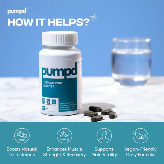 Pumpd Testosterone Supplement Supporting Strength Gaining and Improves Stamina