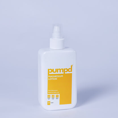 Pumpd Magnesium Lotion for Deep Sleep & Muscle Relaxation | 250 ML | Easy Application
