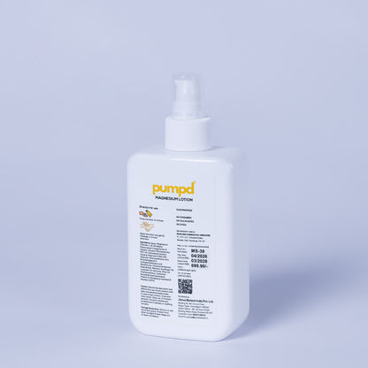 Pumpd Magnesium Lotion for Deep Sleep & Muscle Relaxation | 250 ML | Easy Application