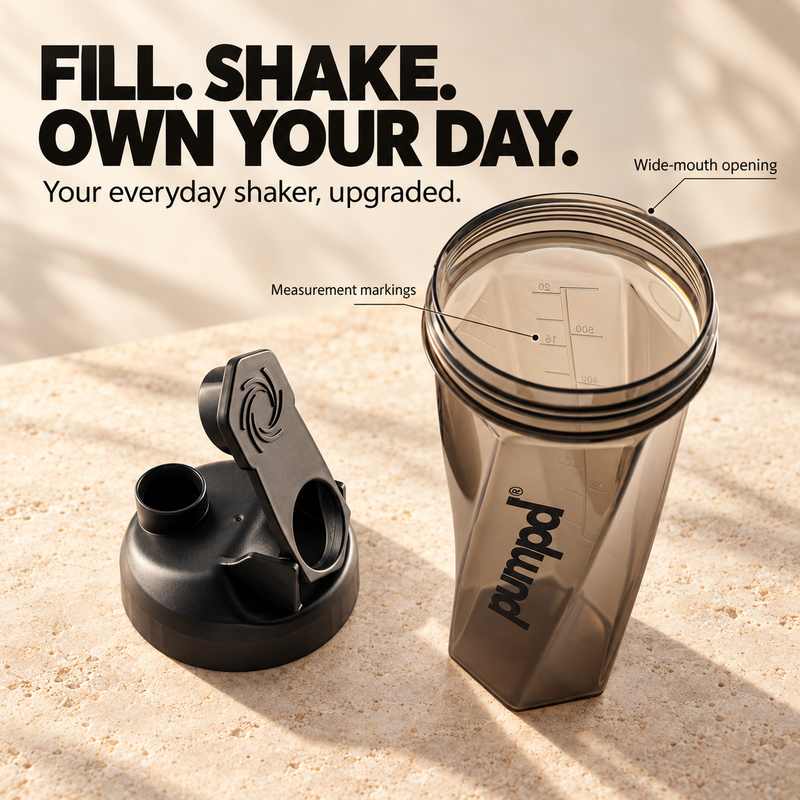 Geometric Brown Shaker Bottle
