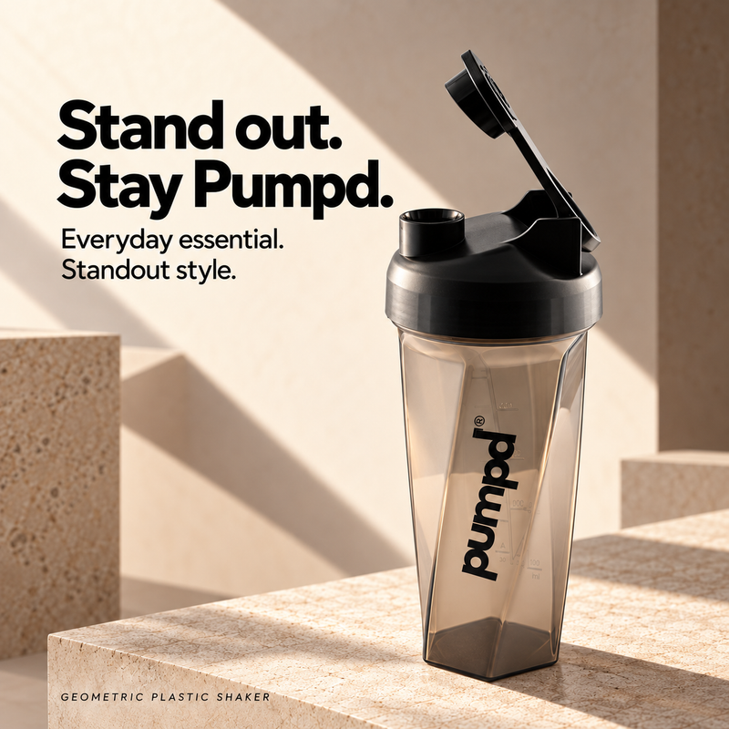 Geometric Brown Shaker Bottle