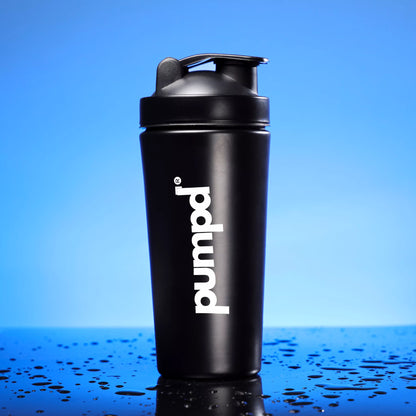 Pumpd Sipper Bottle | Premium Gym Black Shaker