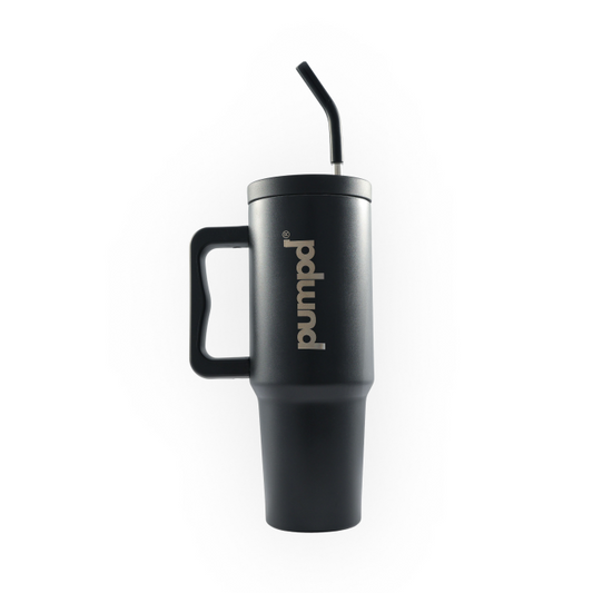 Pumpd Pro Tumbler with Straw and Handle