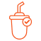 Integrated Straw with Attached Cap