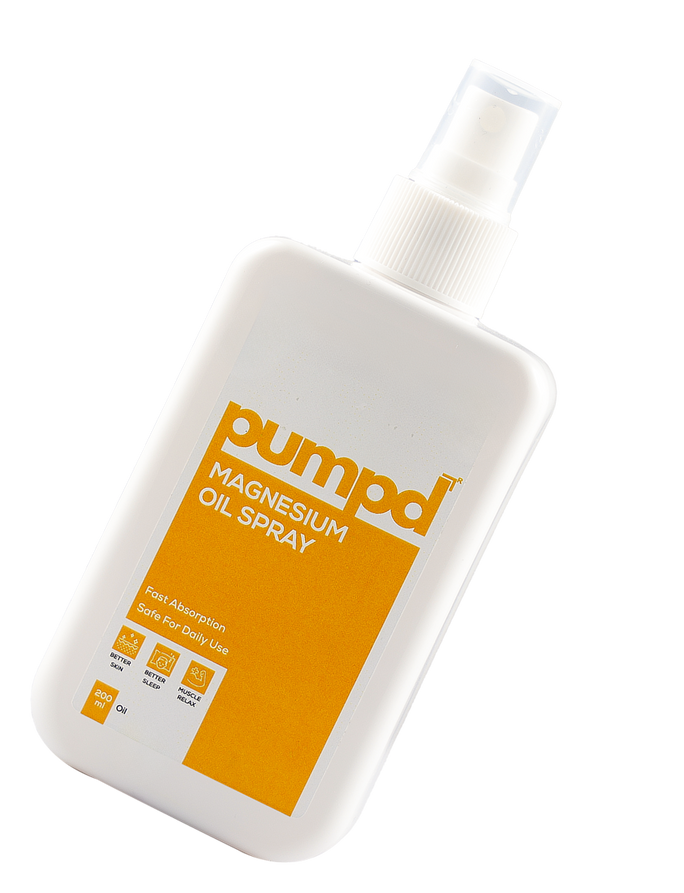 Pumpd Magnesium Oil Spray for Relaxation and Sleep | 200 ML | On-the-go Relief bottle