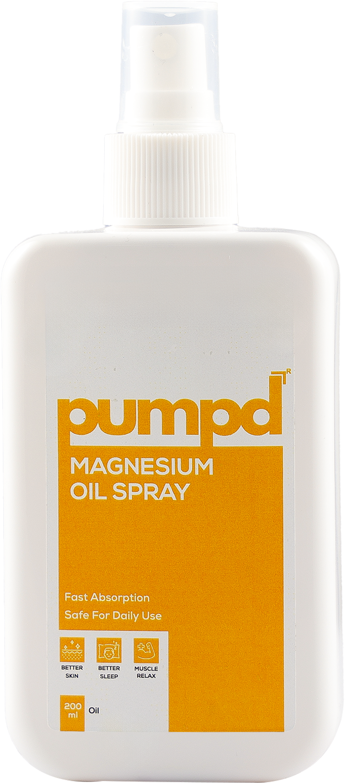 Pumpd Magnesium Oil Spray for Relaxation and Sleep | 200 ML | On-the-go Relief