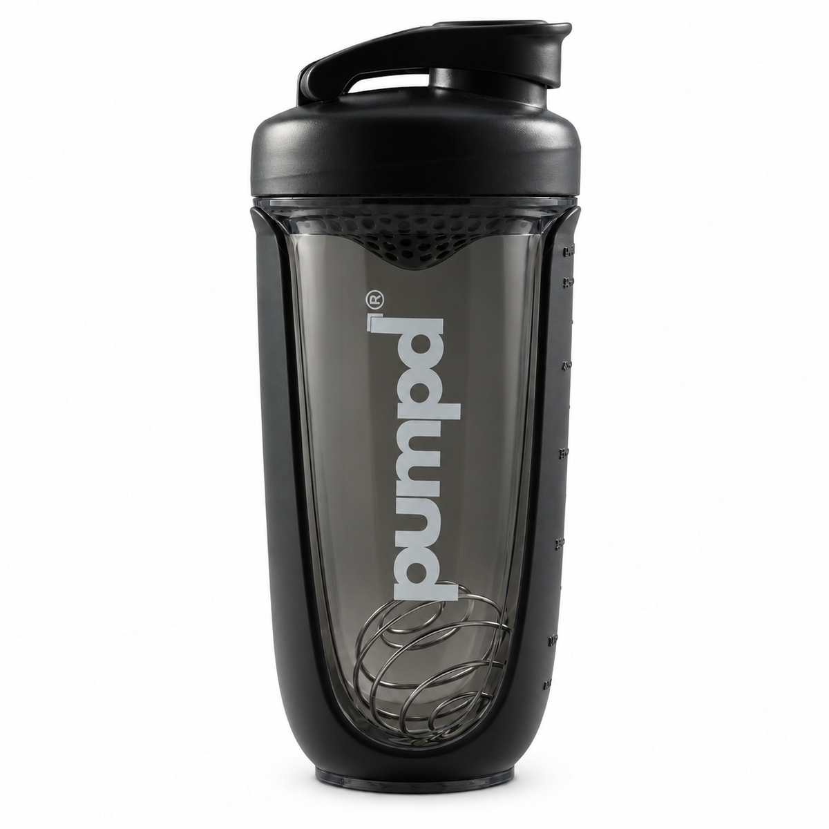 Pumpd 700ml plastic shaker bottle with stainless steel whisk ball