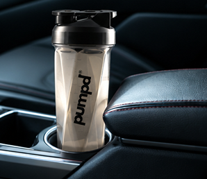 Geometric Brown Shaker Bottle