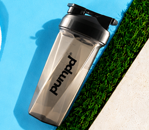Geometric Brown Shaker Bottle