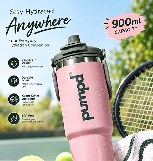 Pumpd Tumbler With Vertical Handle
