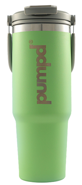 Pumpd Tumbler With Vertical Handle