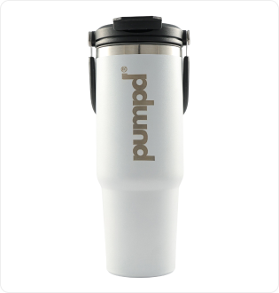 Pumpd Tumbler With Vertical Handle