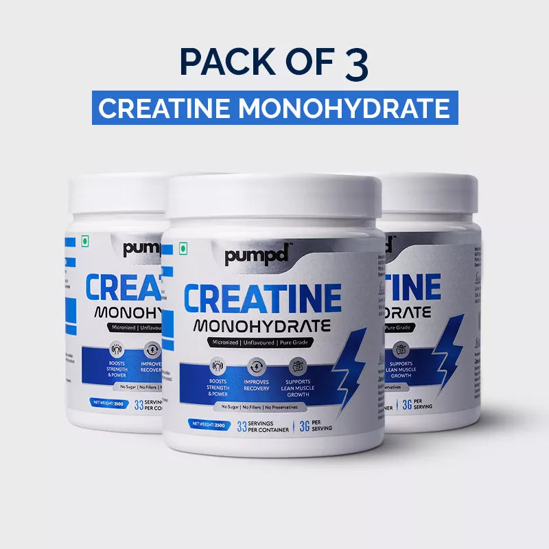 Creatine monohydrate powder by PUMPD