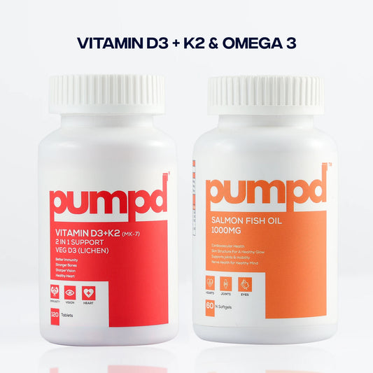 Vitamin D3+K2 & Salmon Fish Oil Capsules – Combo Pack
