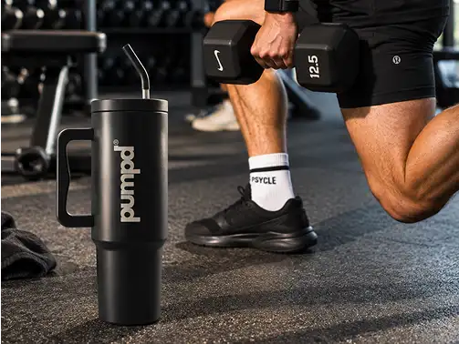 Pumpd Pro Tumbler with Straw and Handle