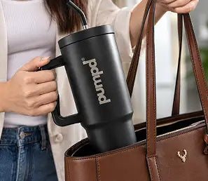 Pumpd Pro Tumbler with Straw and Handle