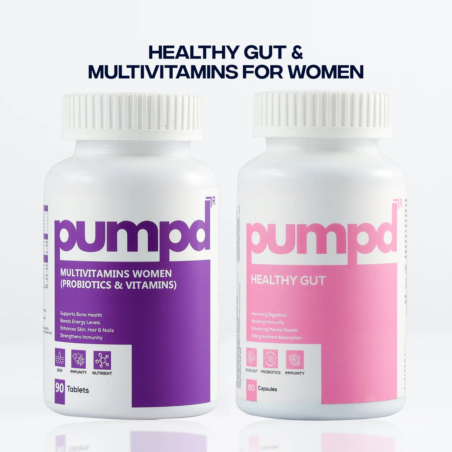 Healthy Gut & Multivitamin With Probiotics For Women – Combo Pack