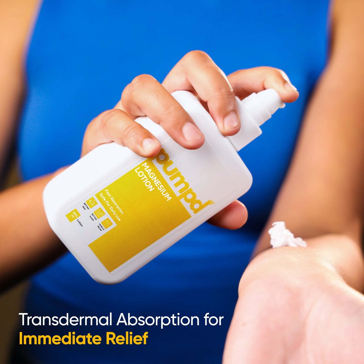 Pumpd Magnesium Lotion for Deep Sleep & Muscle Relaxation | 250 ML | Easy Application