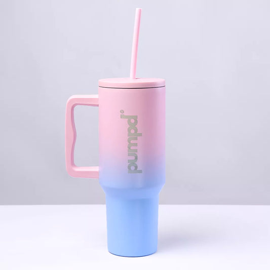 Insulated Tumbler With Handle & Straw (1.2L)
