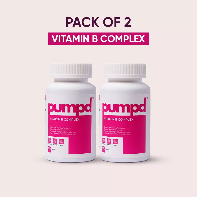 Pumpd Vitamin B Complex Combo | Pack of 2 and 3