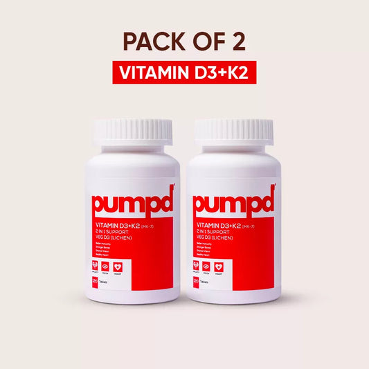 Vitamin D3 + K2 - Pack of 2