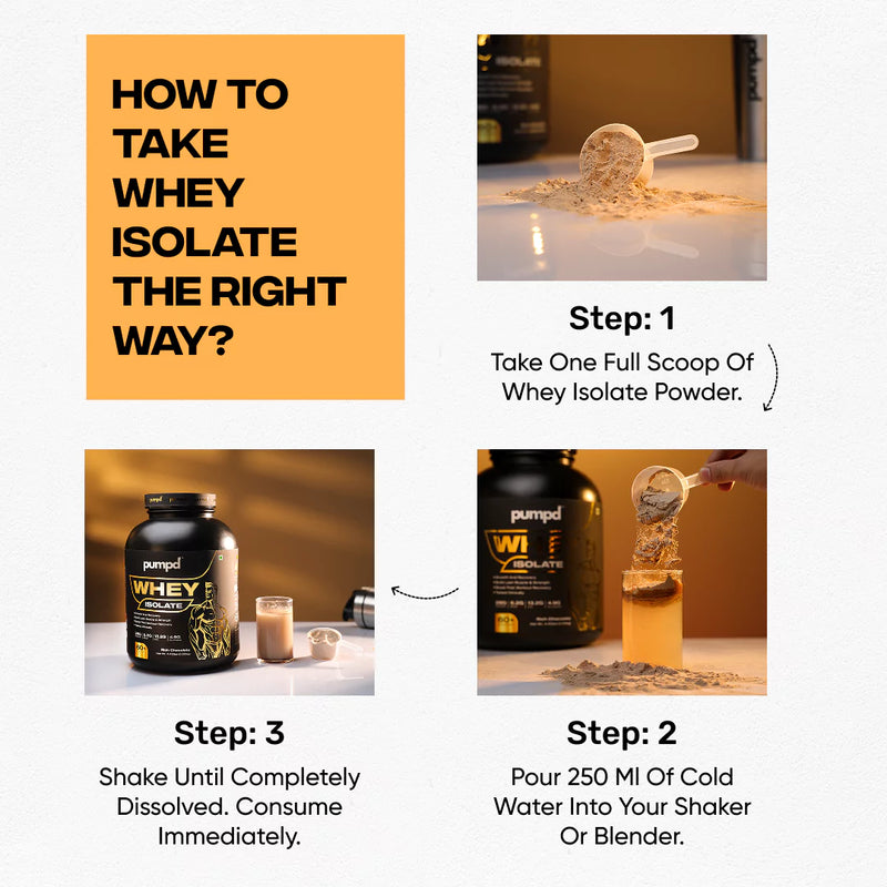 PUMPD Whey Protein Isolate for fitness and weight management
